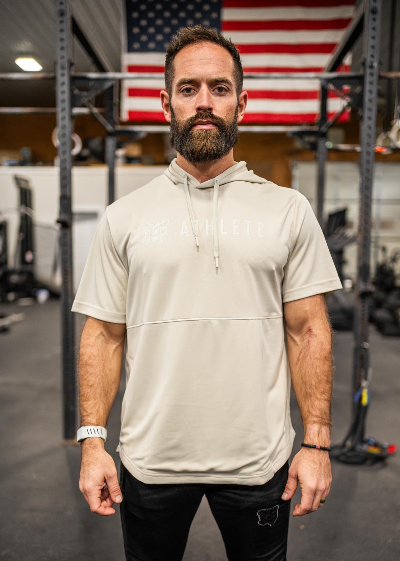 M | Athlete Performance Short Sleeve Hoodie