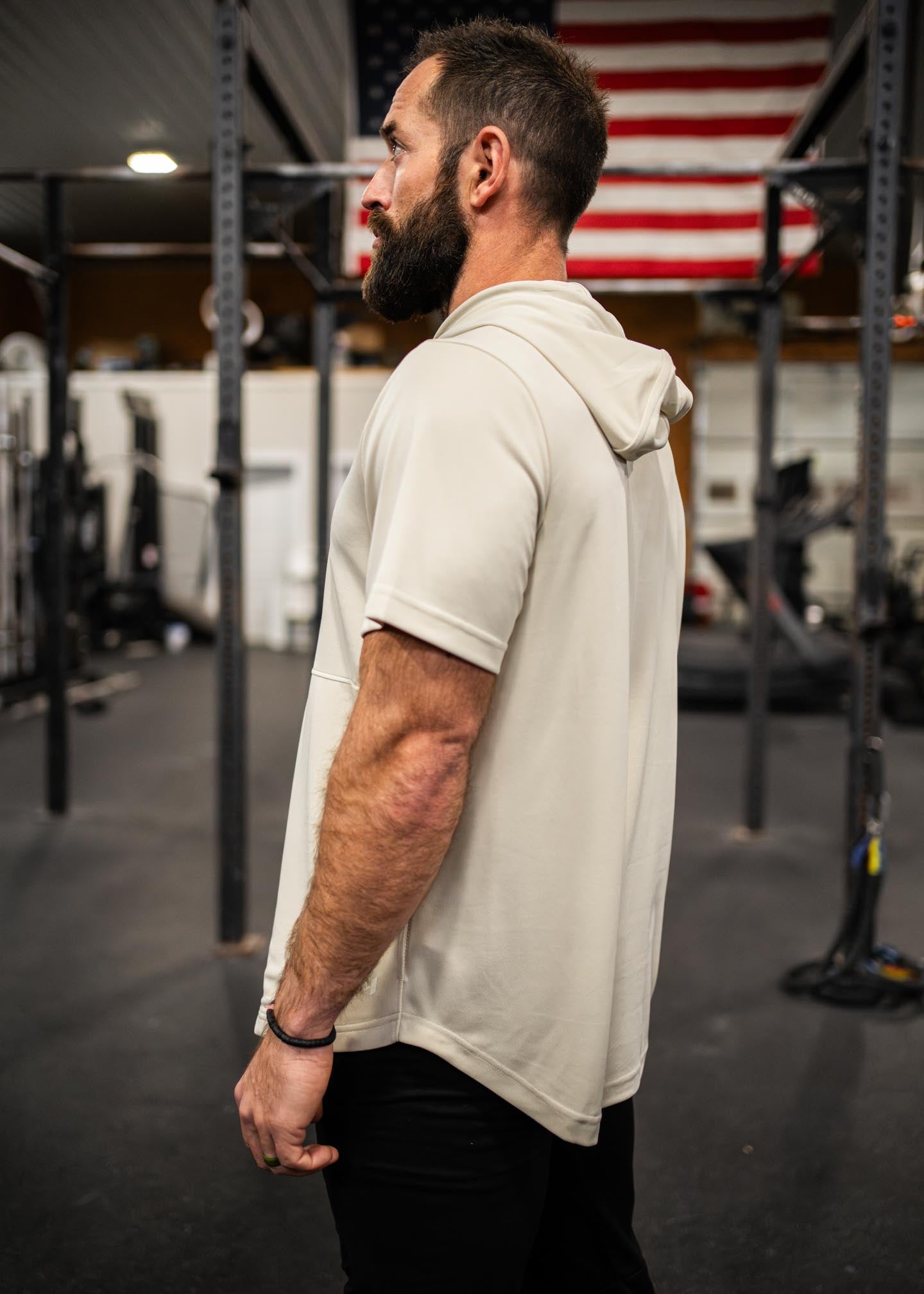 M | Athlete Performance Short Sleeve Hoodie