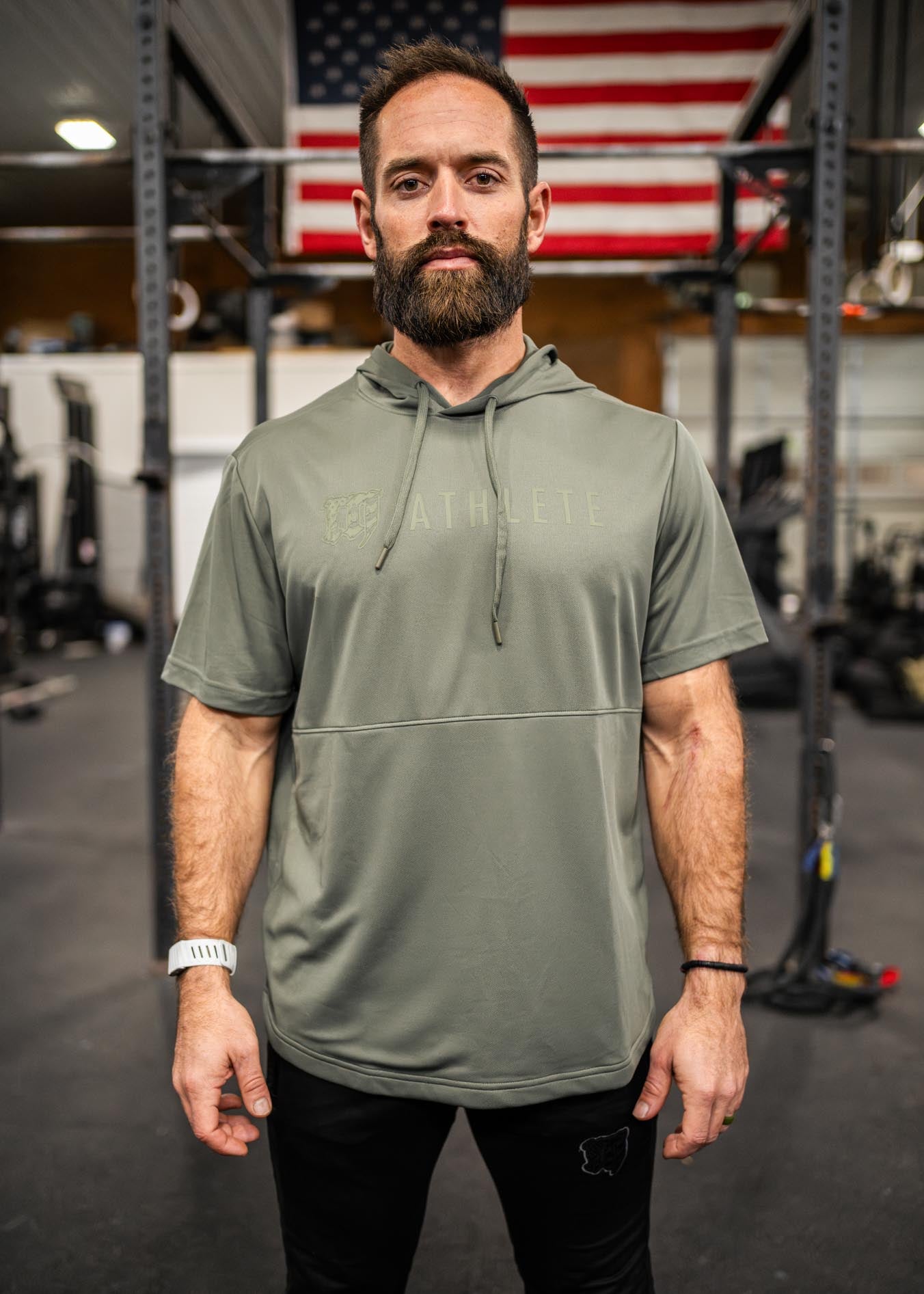 M | Athlete Performance Short Sleeve Hoodie