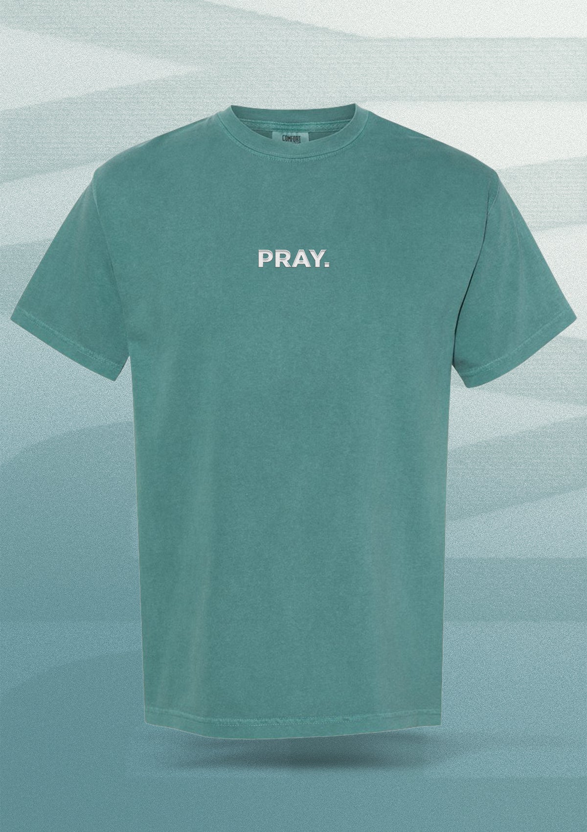 Embroidered PRAY. T-Shirt
