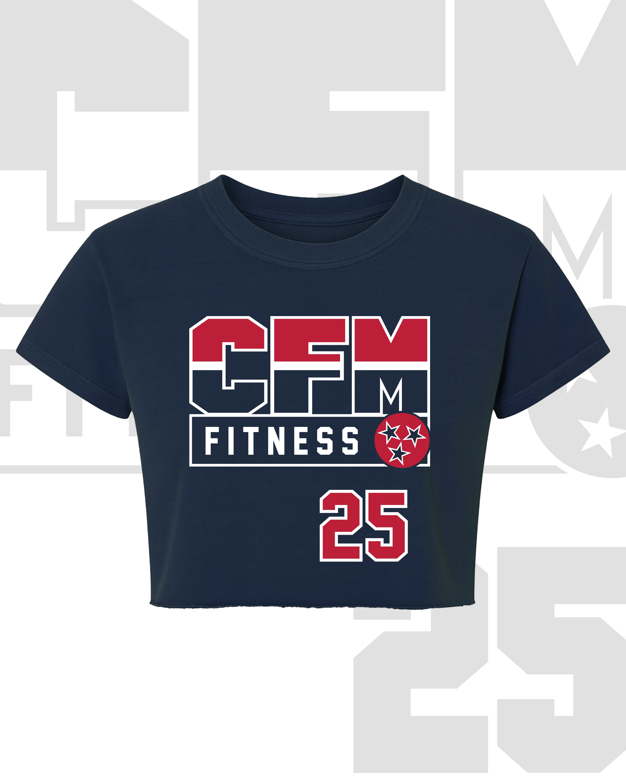 Mayhem Fitness Tri-Star Crop Tee
