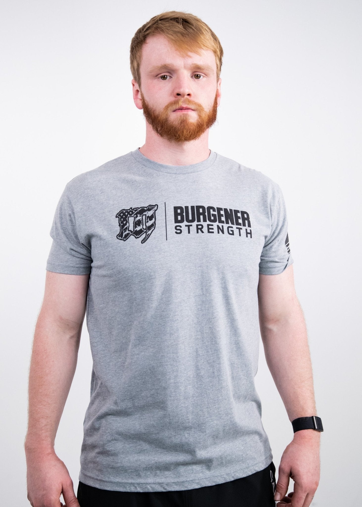 Mayhem Burgener Strength T-Shirt: Grey - MAYHEM NATION